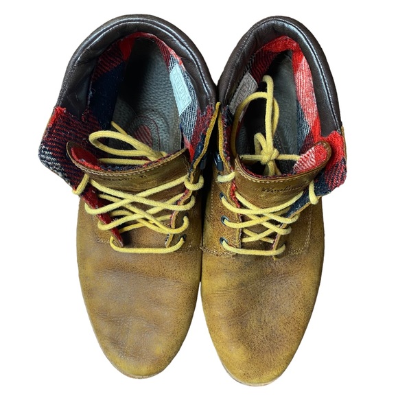 Woolrich Leather Lace-up Hiking Boot Vibram soles women’s - Picture 11 of 15